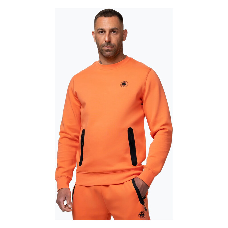 Pánská mikina Pitbull Dogwood Crewneck Sweatshirt fluo orange