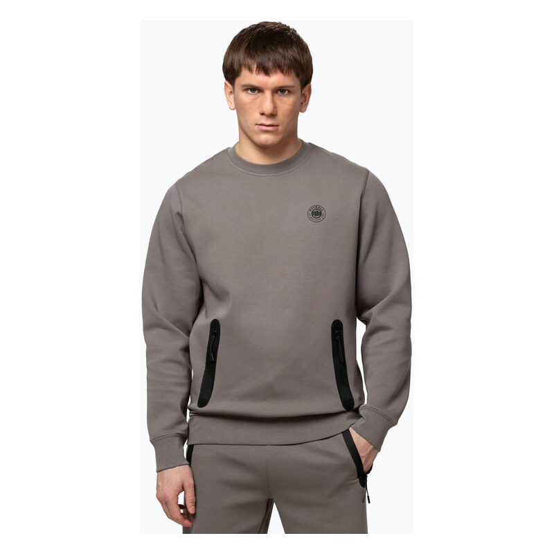 Pánská mikina Pitbull Dogwood Crewneck Sweatshirt taupe