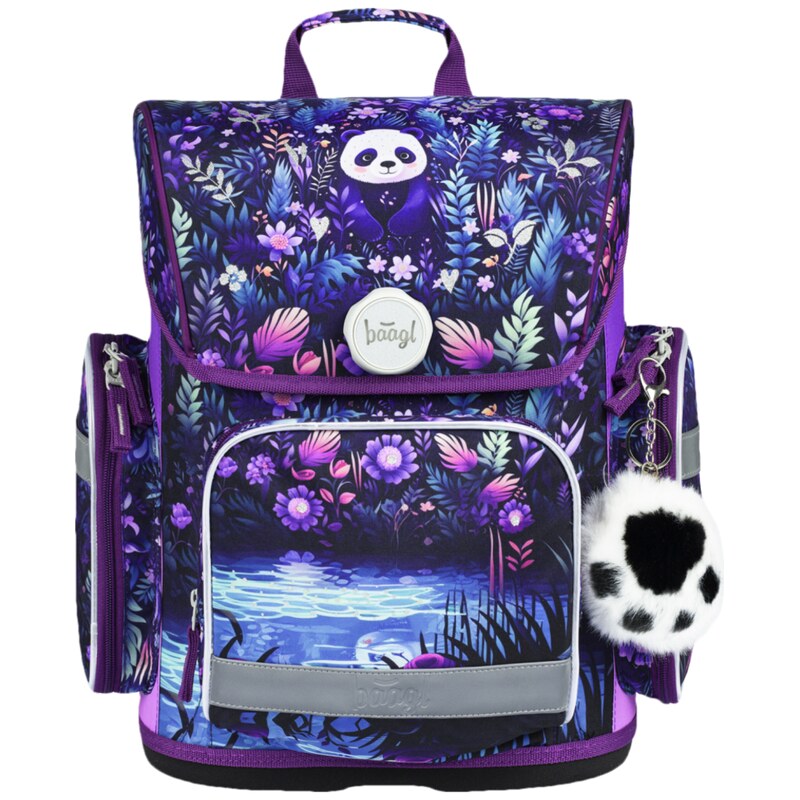 BAAGL Školní aktovka Ergo Jungle Panda
