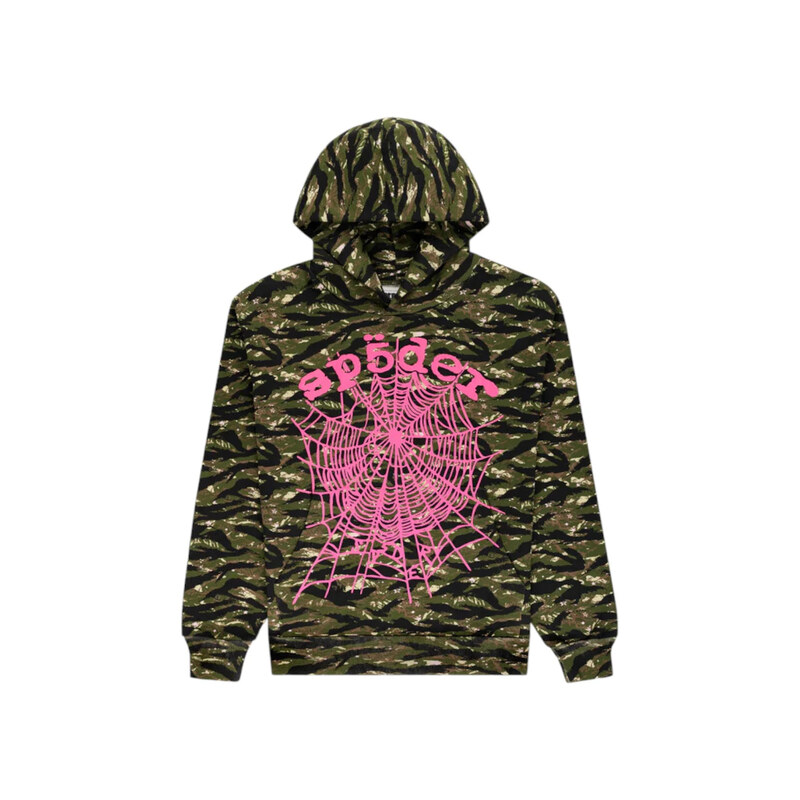 Sp5der OG Web V2 Tiger Camo Hoodie Tiger Camo 115004194