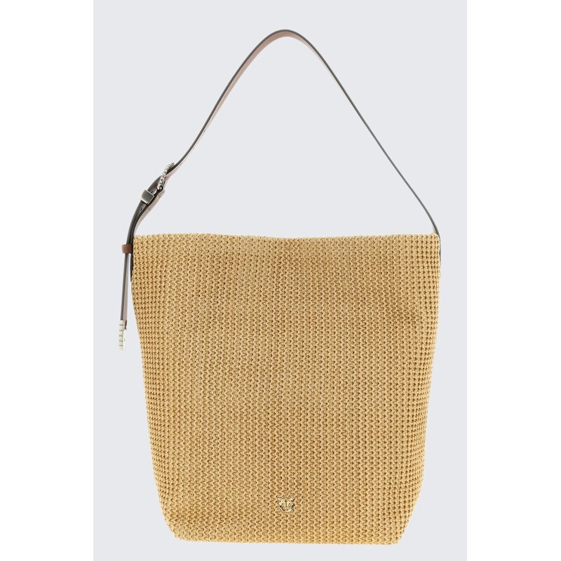 Dámská kabelka PINKO BUCKET BIG BAG 106834A391HH2A proutěná/hnědá