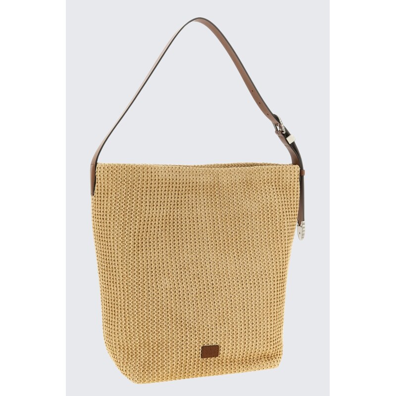 Dámská kabelka PINKO BUCKET BIG BAG 106834A391HH2A proutěná/hnědá