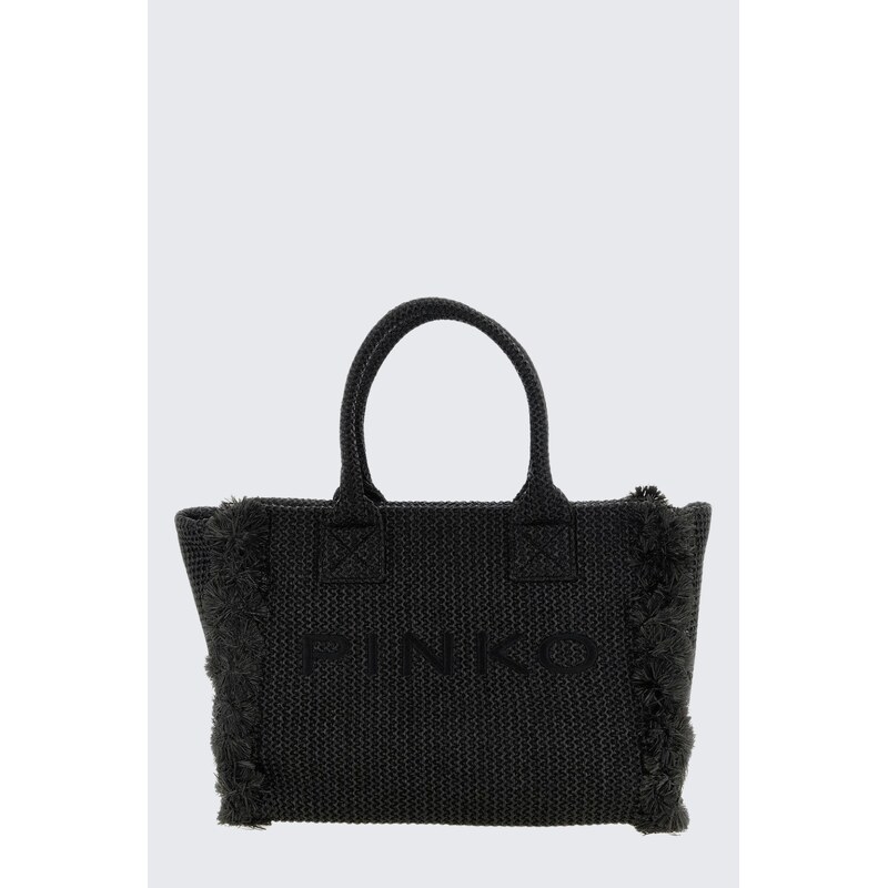 Dámská kabelka PINKO BEACH SHOPPER RAFIA 106673A39YZ99Q proutěná černá