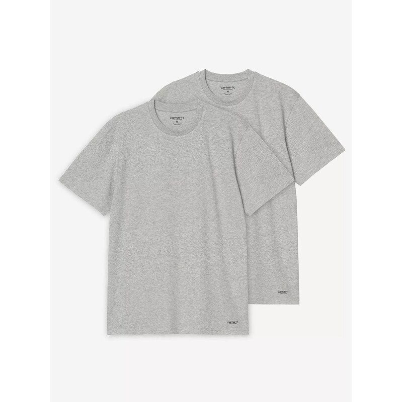 Sada 2 šedých pánských triček Carhartt WIP Standard s kulatým