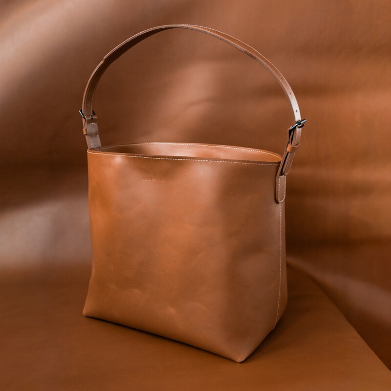 Wood Style Tote Bag - Hnědá 114829720