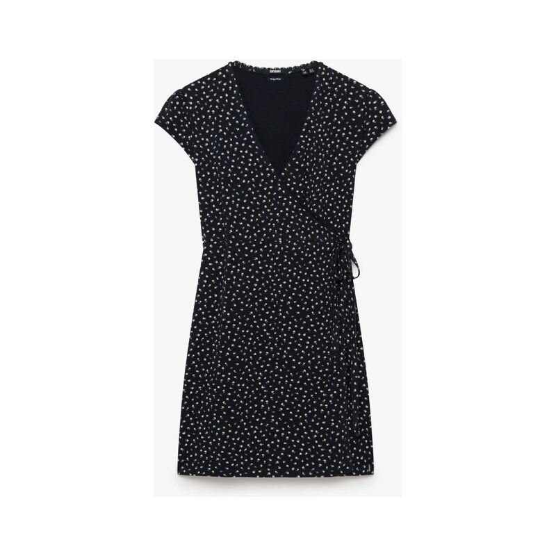 Superdry & Co Letní šaty ATHLETIC ESSENTIAL krémová / tmavě modrá / 114889926