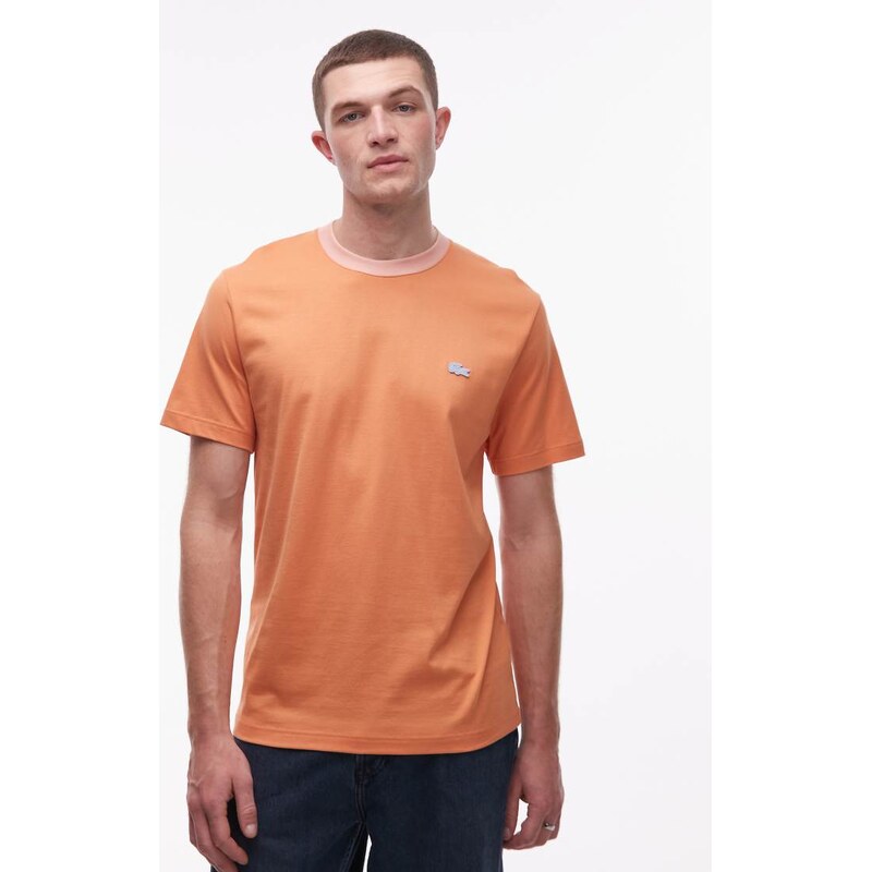 Lacoste oversized t-shirt in orange