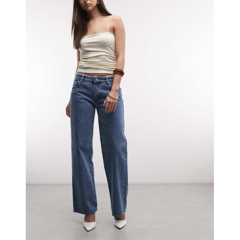 Abrand Jeans Abrand 99 low baggy selena jeans with lace detailing in 115005690