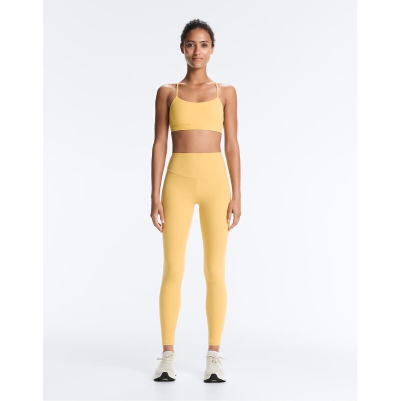 OYSHO Comfortlux high-rise ankle-length leggings in yellow and green 115005733
