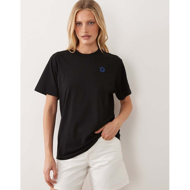 HUGO Blue icon logo t-shirt in black 115007250