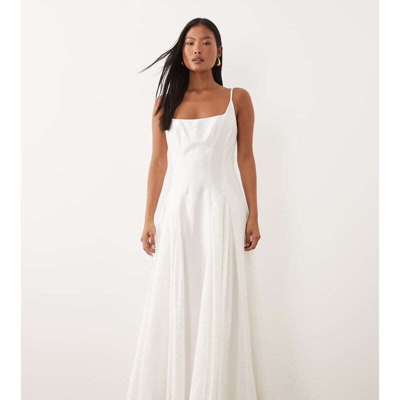 Forever New Petite cotton cami godet maxi dress in white 115153454