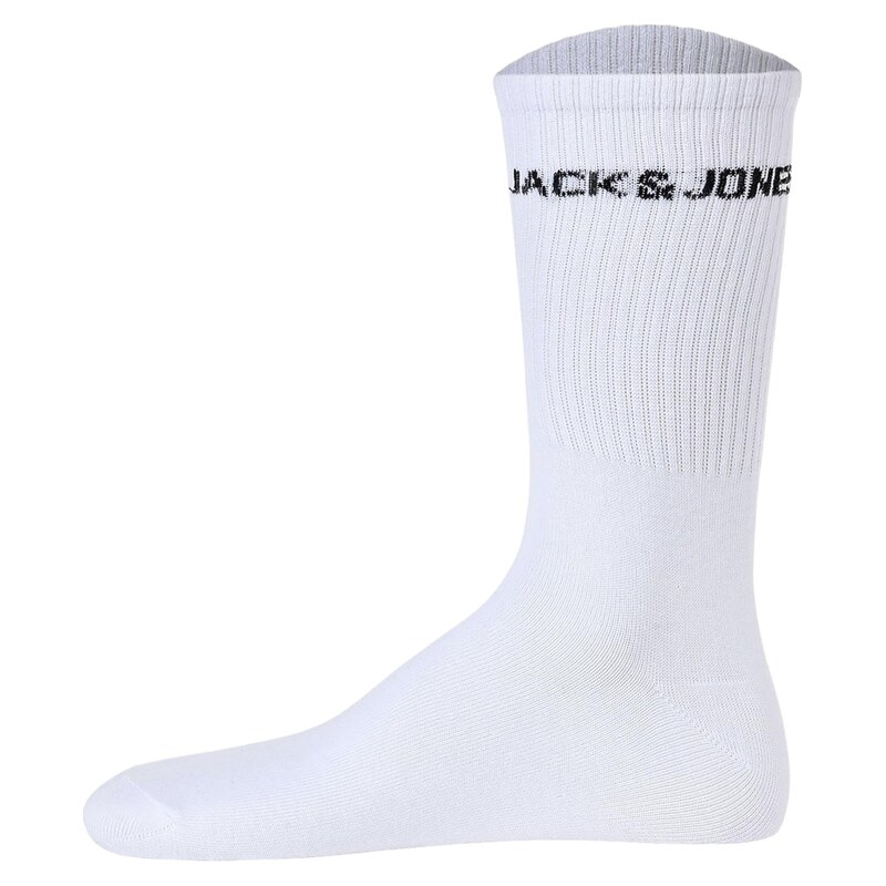 JACK & JONES Sportovní ponožky černá / bílá