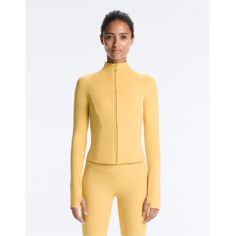 OYSHO Light warm jacket in yellow