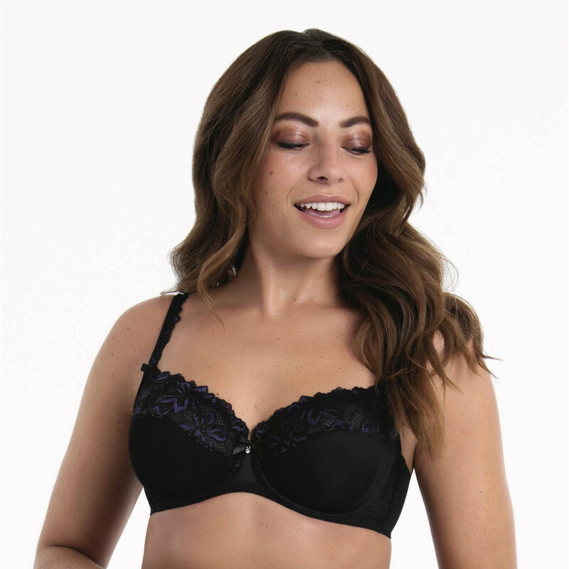 Suzette podprsenka s kosticí 5252 black - RosaFaia 115006672