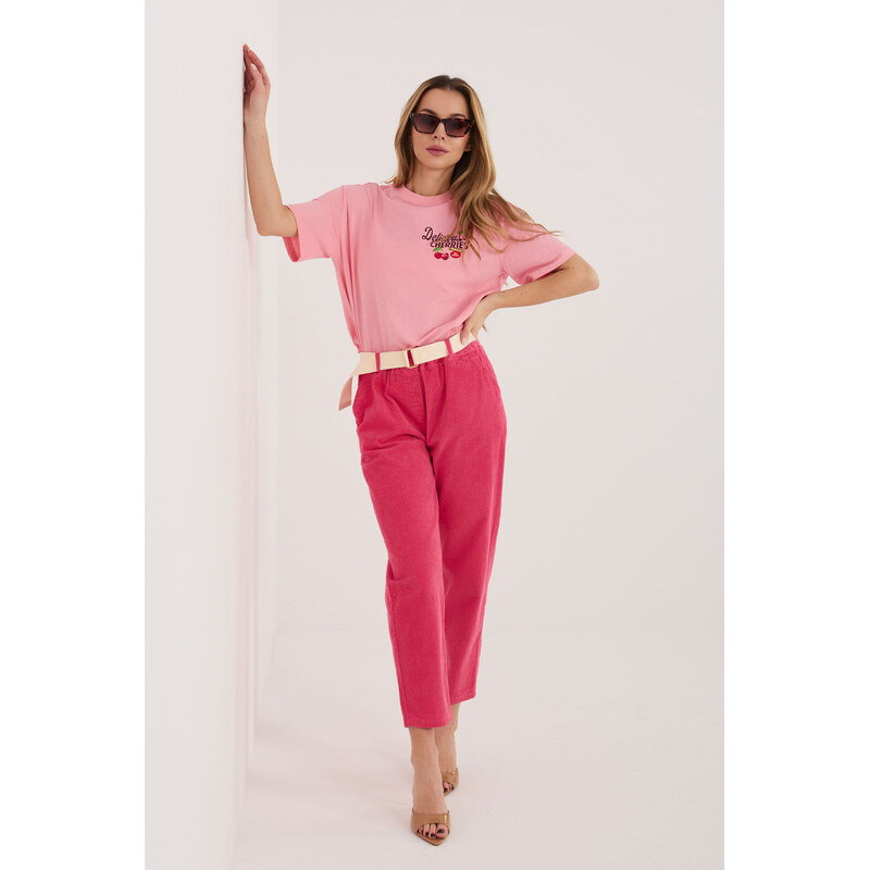 Kordové kalhoty model 226483 Italy Moda 115006695
