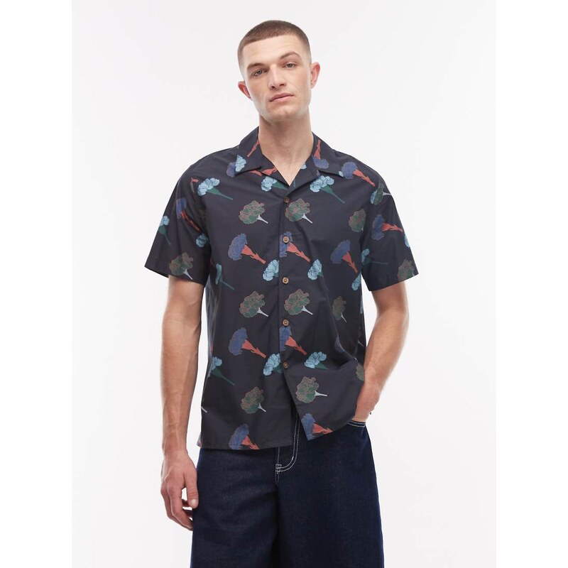 PS Paul Smith floral print shirt in navy