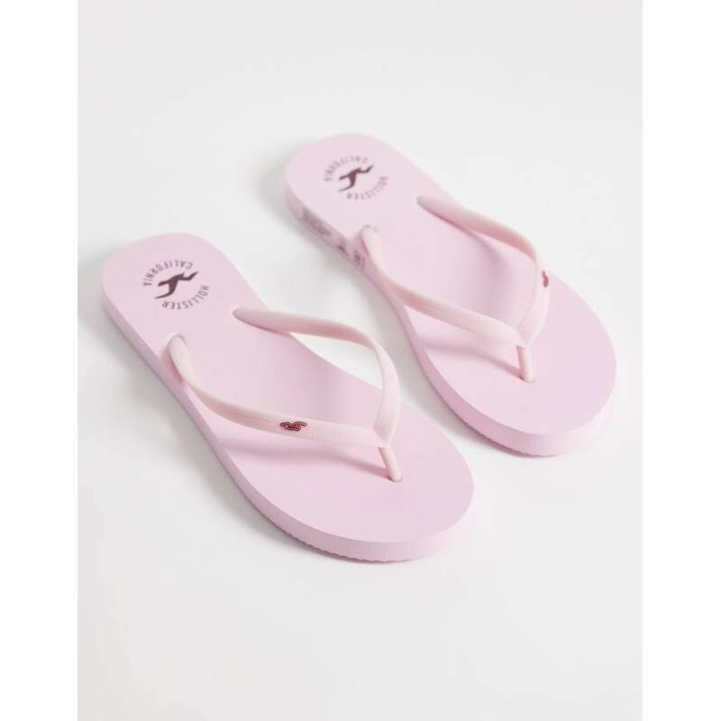 Hollister flip flops in baby pink 115007276