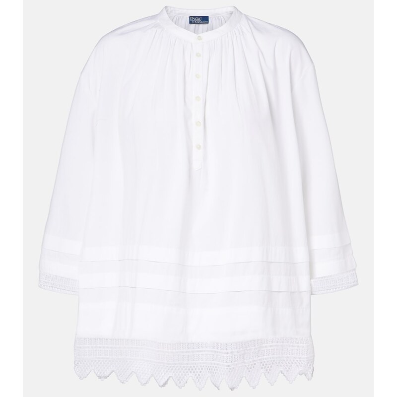 Polo Ralph Lauren Broderie anglaise cotton poplin shirt