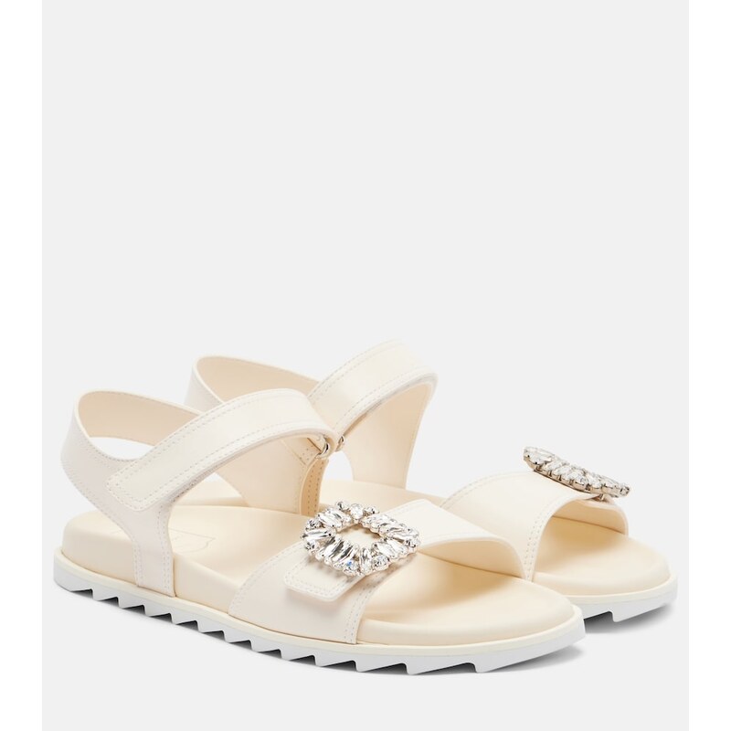 Roger Vivier Slidy Viv embellished leather sandals
