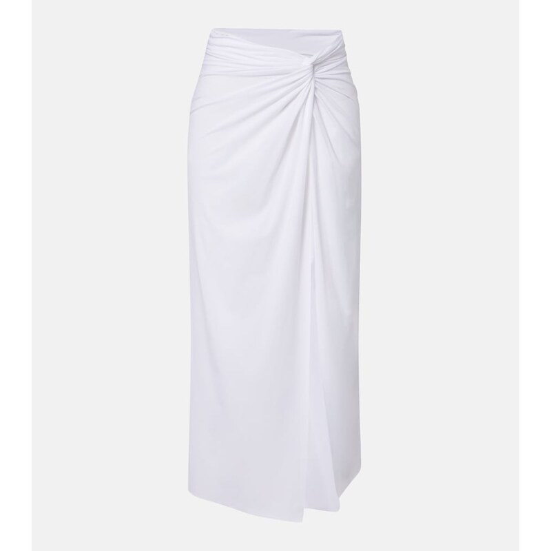 ViX Paula Hermanny Karen draped midi skirt