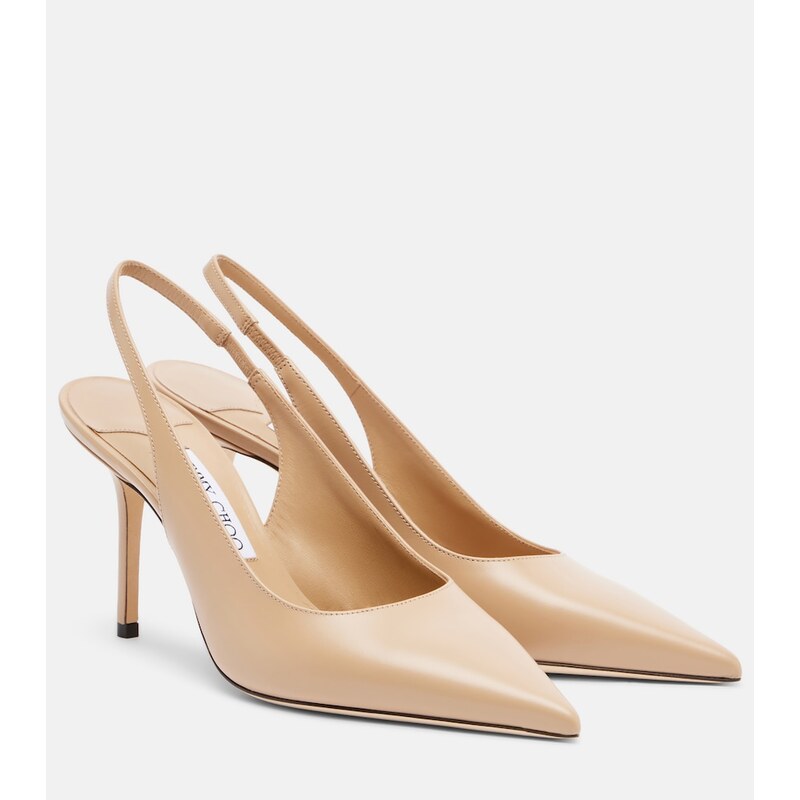 Jimmy Choo Love leather slingback pumps