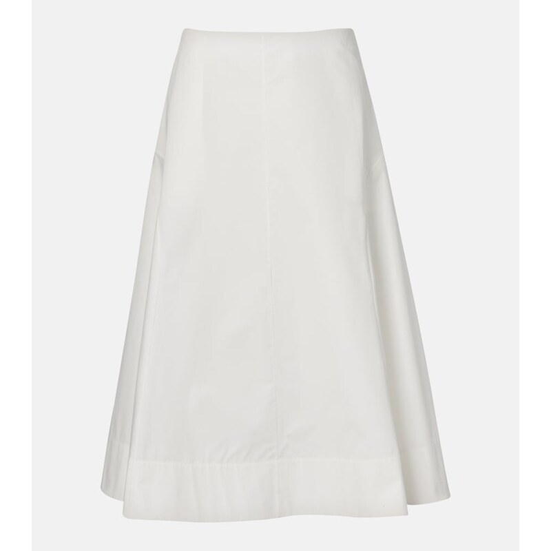 Khaite Artin cotton midi skirt