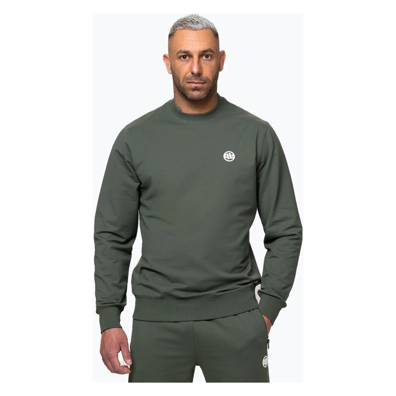 Pánská mikina Pitbull Nugget Small Logo Crewneck sage green