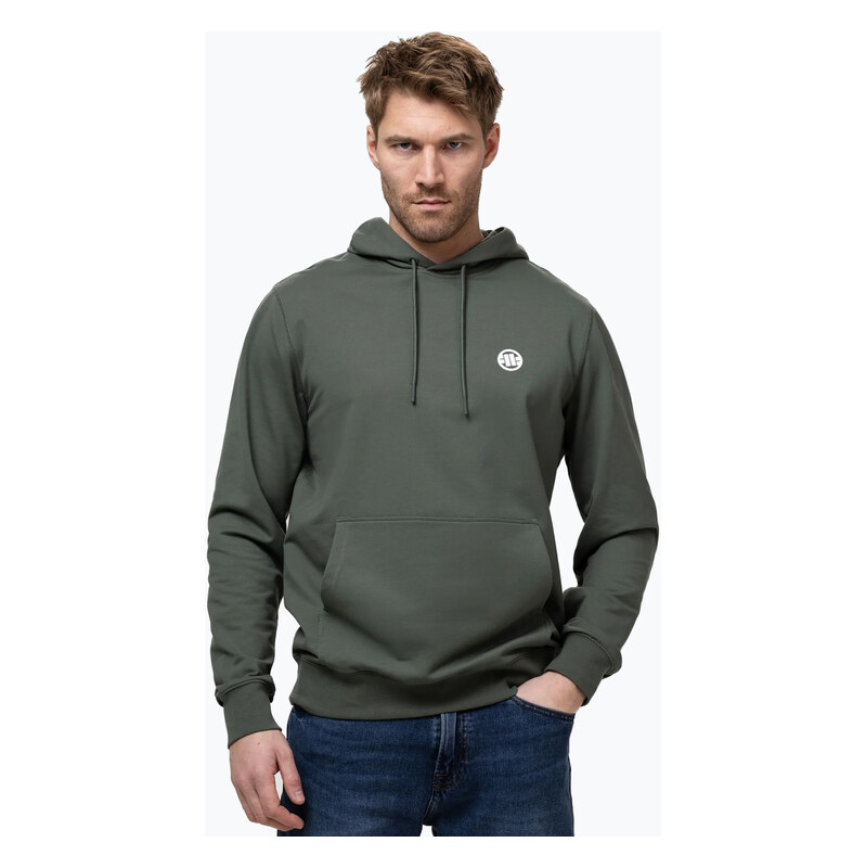 Pánská mikina Pitbull Nugget Small Logo Hooded sage green