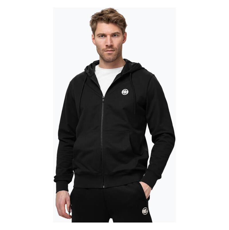 Pánská mikina Pitbull Nugget Small Logo Hooded Zip black