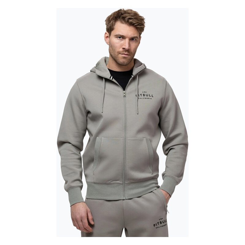 Pánská mikina Pitbull Sampson Hooded Zip Sweatshirt grey/harbour