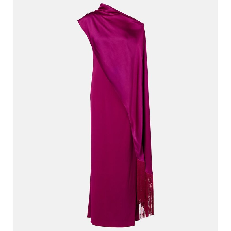 Taller Marmo Berenson draped crÃªpe cady gown