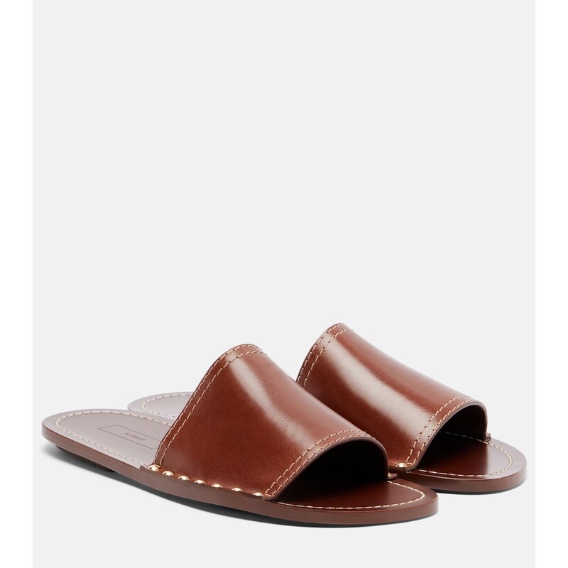 Toteme Studded leather slides