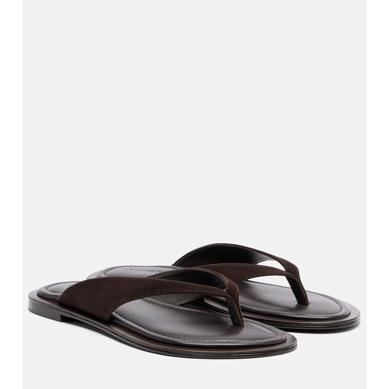 A.Emery Viola suede thong sandals