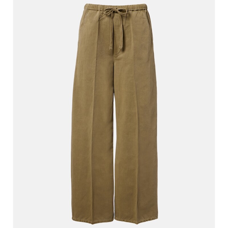 Citizens of Humanity Aurora cotton and linen wide-leg pants