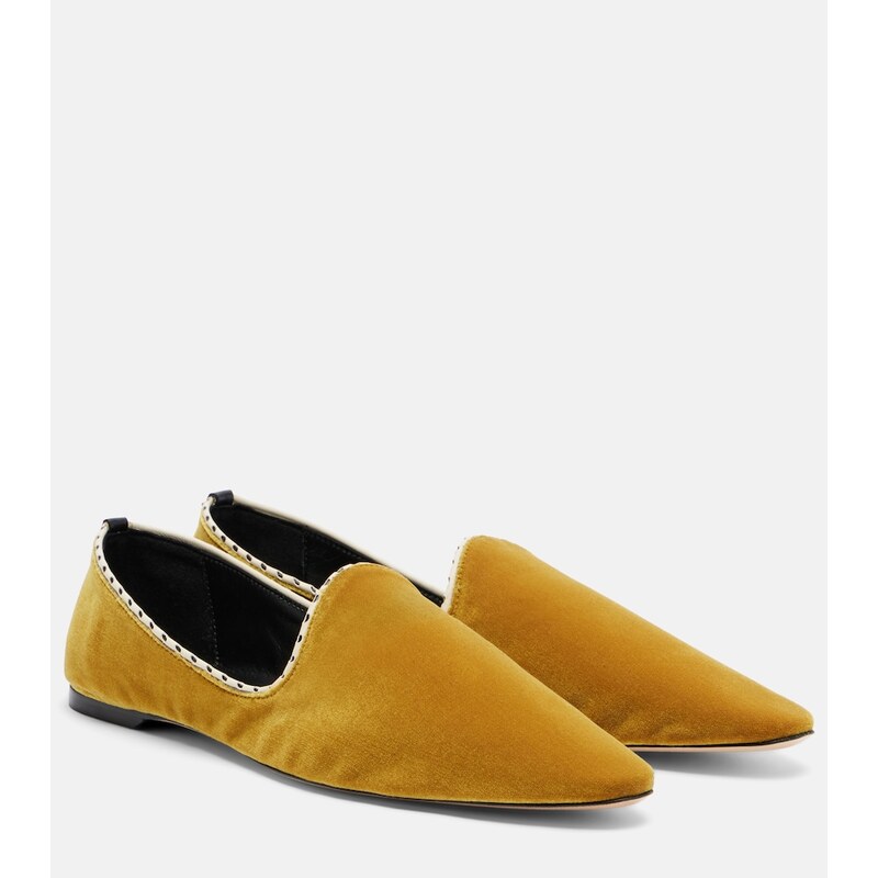 Toteme Velvet slip-on shoes