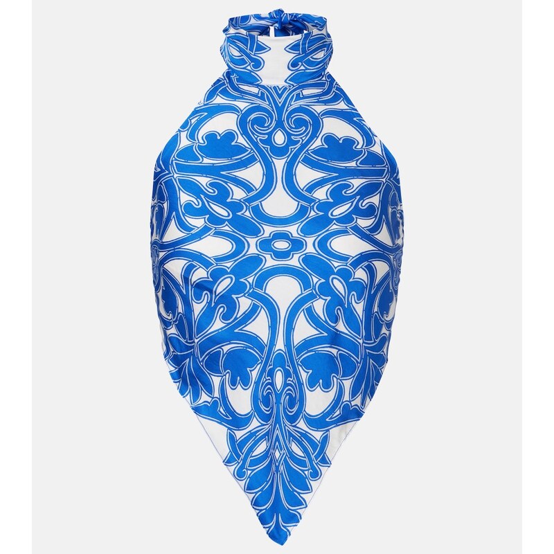 Poupette St Barth Guilia printed halterneck top
