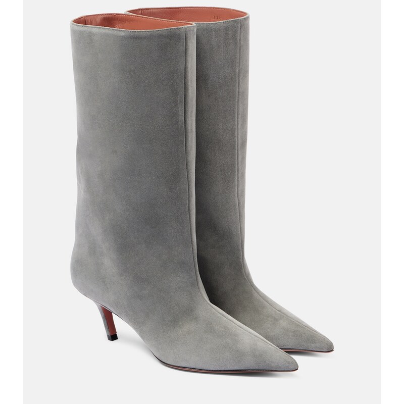 Amina Muaddi Fiona 60 suede boots