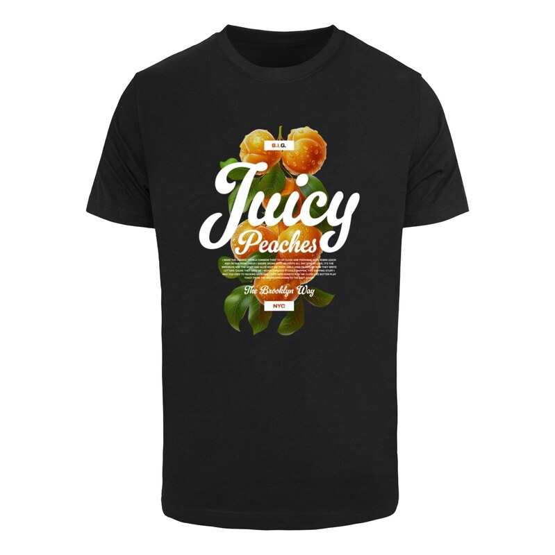 Mister Tee Tričko Delicious Peaches tmavě zelená / tmavě