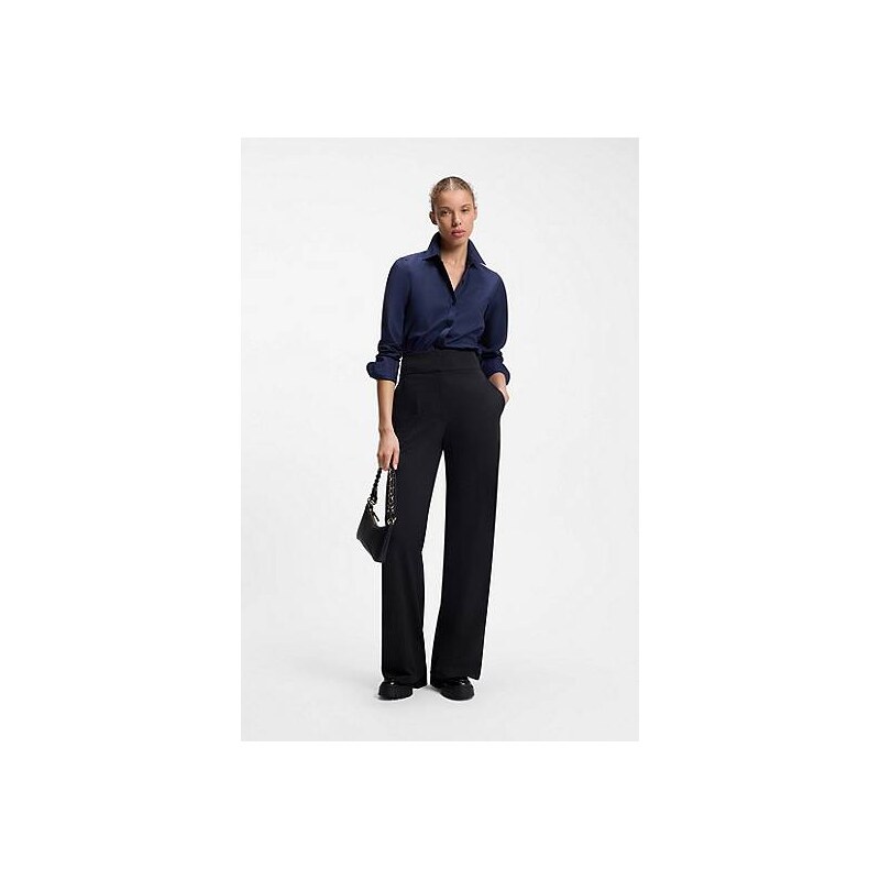 HUGO Regular-fit blouse in cotton poplin 115008283