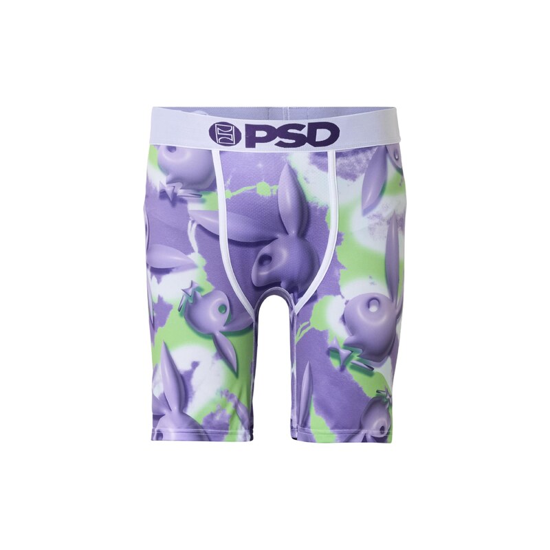 PSD Boxerky trávově zelená / fialkově modrá / bílá