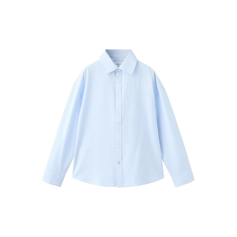 MANGO KIDS Košile SICILIA světlemodrá / bílá
