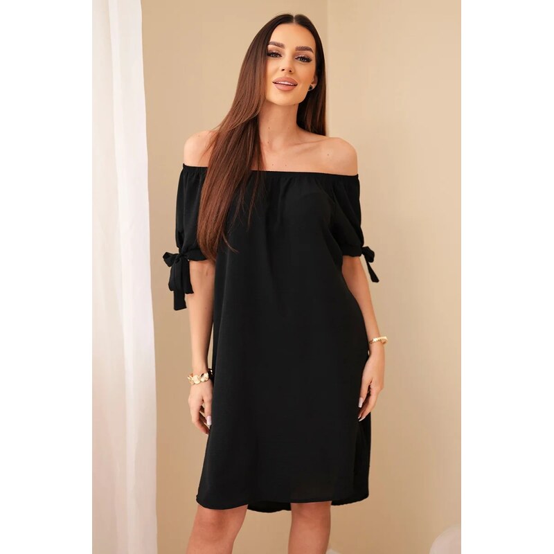Kesi Šaty 3320 svázané na rukávech 104742896