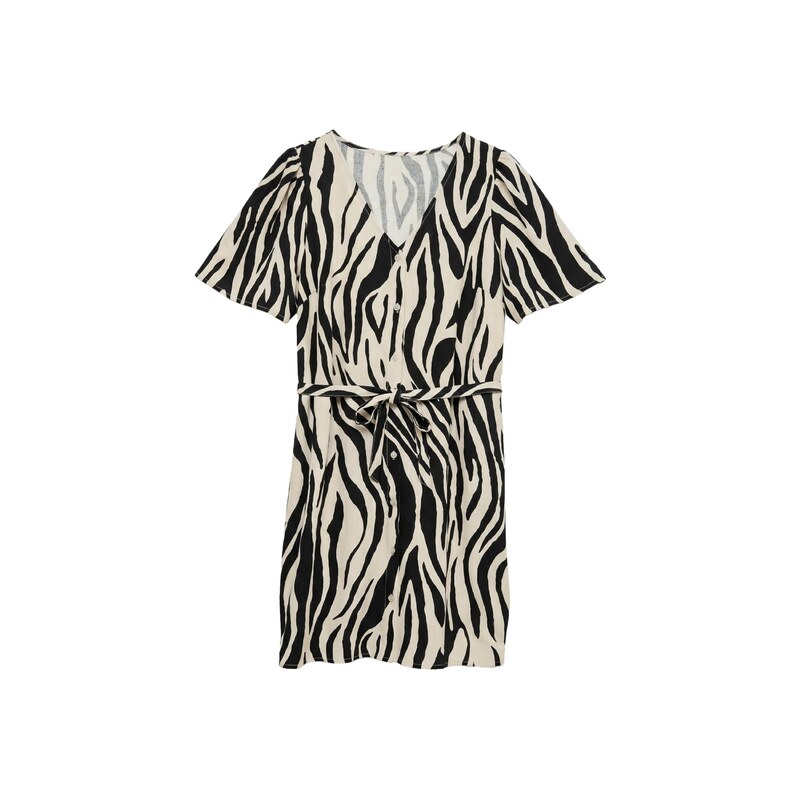 VERO MODA Košilové šaty VMMYMILO režná / černá
