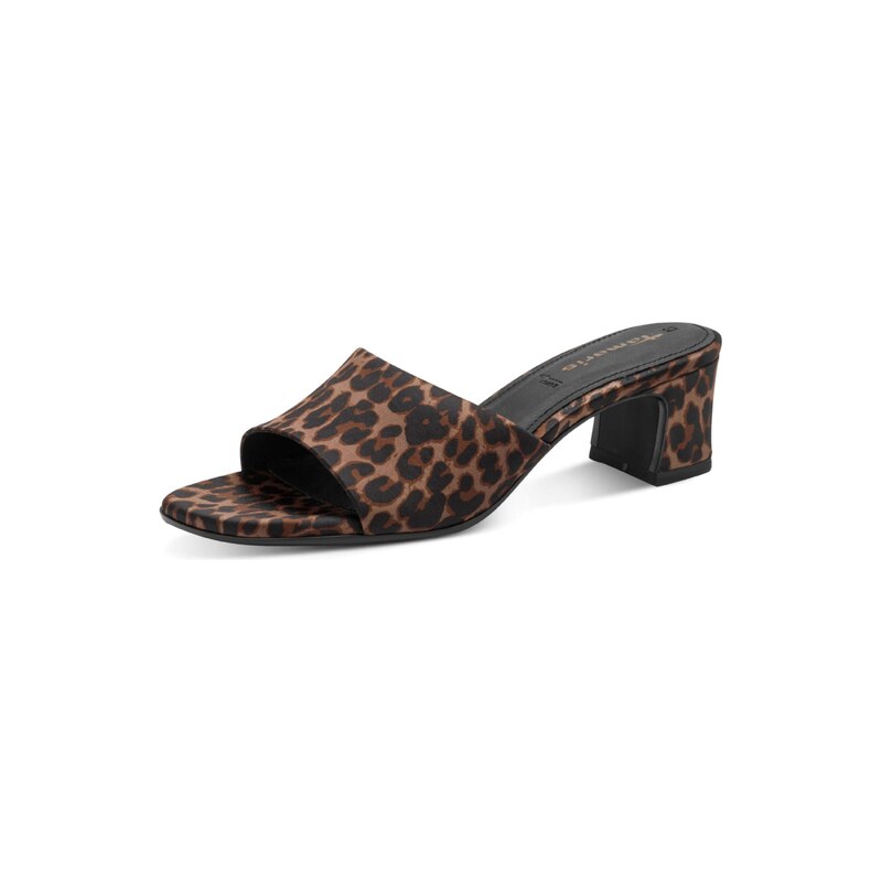 Tamaris Pantofle hnědá / brokátová / černá 115008644