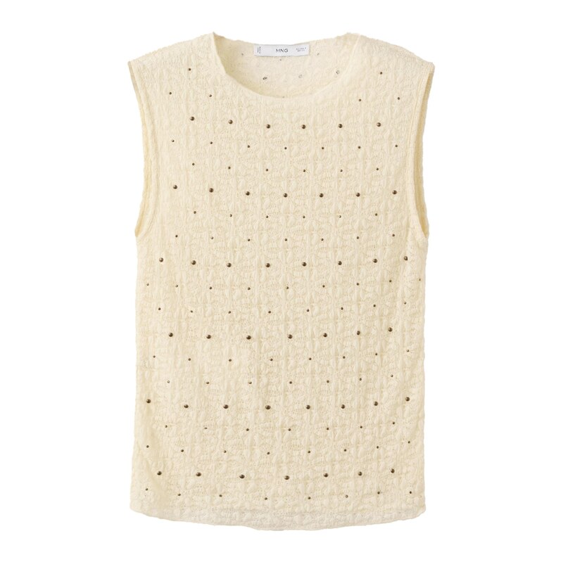 MANGO Top PATI nažloutlá 115008805