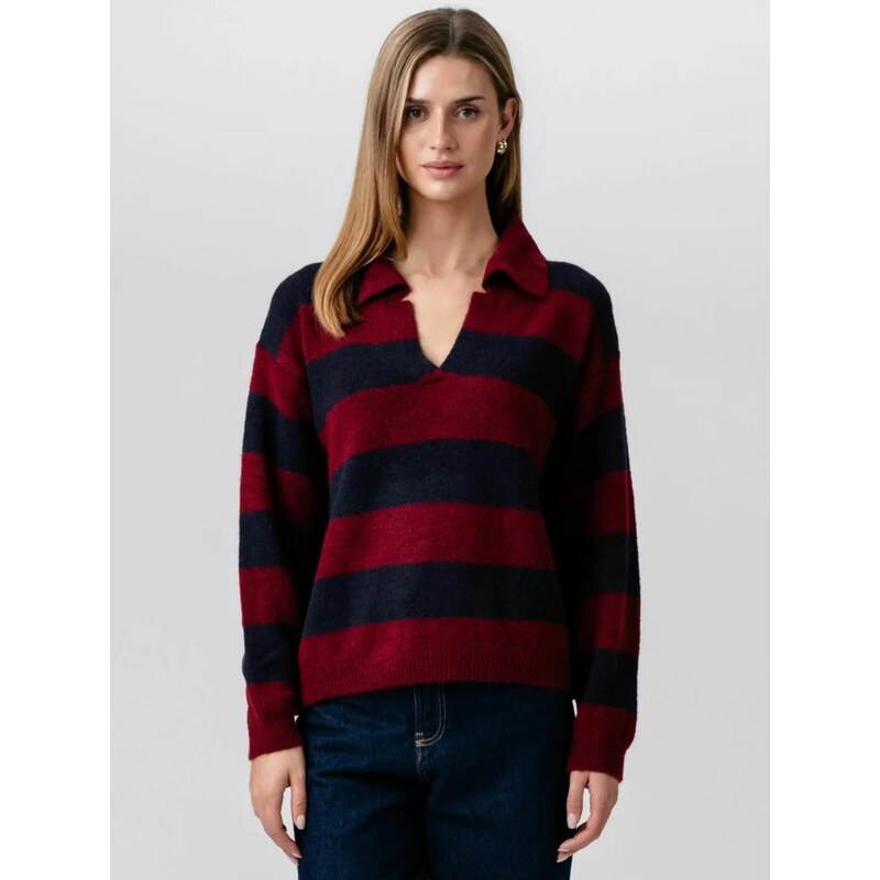 TEESHOPPEN Svetr  Nora Knit  tmavě modrá