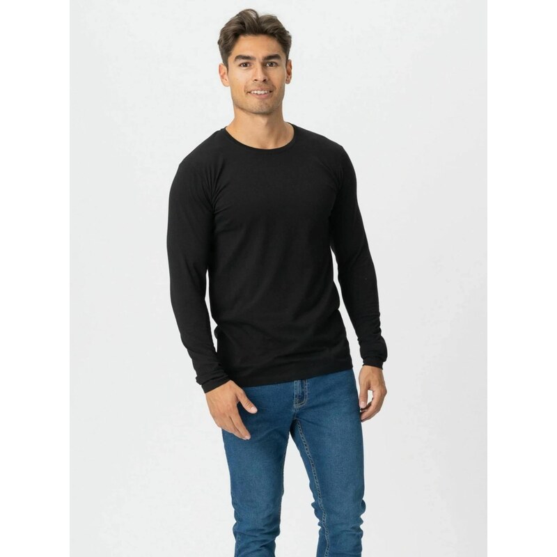 TEESHOPPEN Košile  Long-sleeved  černá