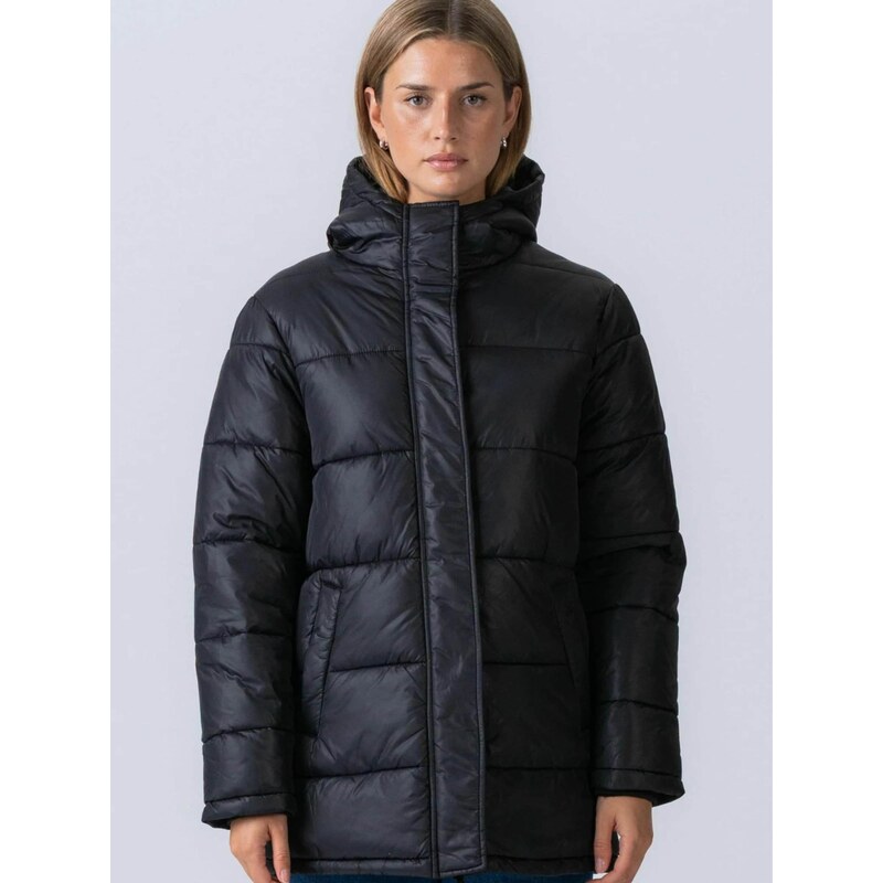 TEESHOPPEN Zimní bunda  Long Puffer  černá