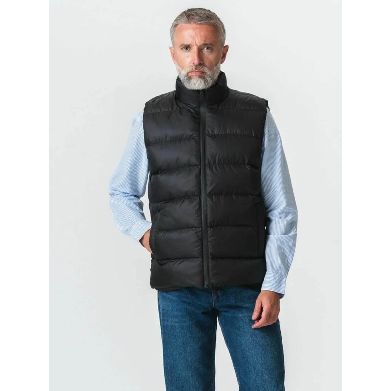 TEESHOPPEN Vesta  Puffer Vest  černá