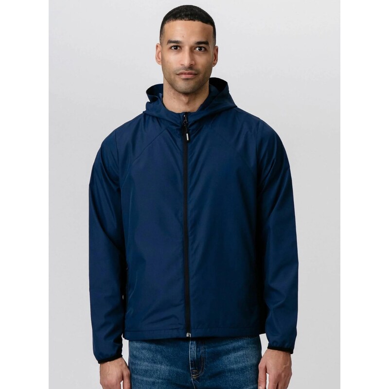TEESHOPPEN Přechodná bunda  Shell Jacket  námořnická modř